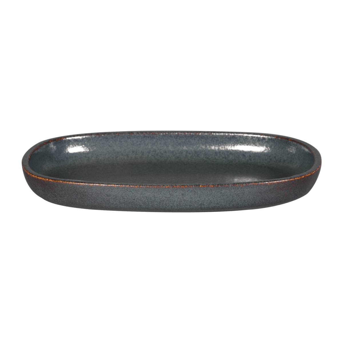 RAK EAOP23FG Ease Oval Plate, 8.85"L x 5.9"W, Forge (Case of 12)