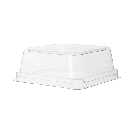 Eco-Products EP-SCS5LID Lid for 5" Square Compostable Container, Clear (Case of 400)
