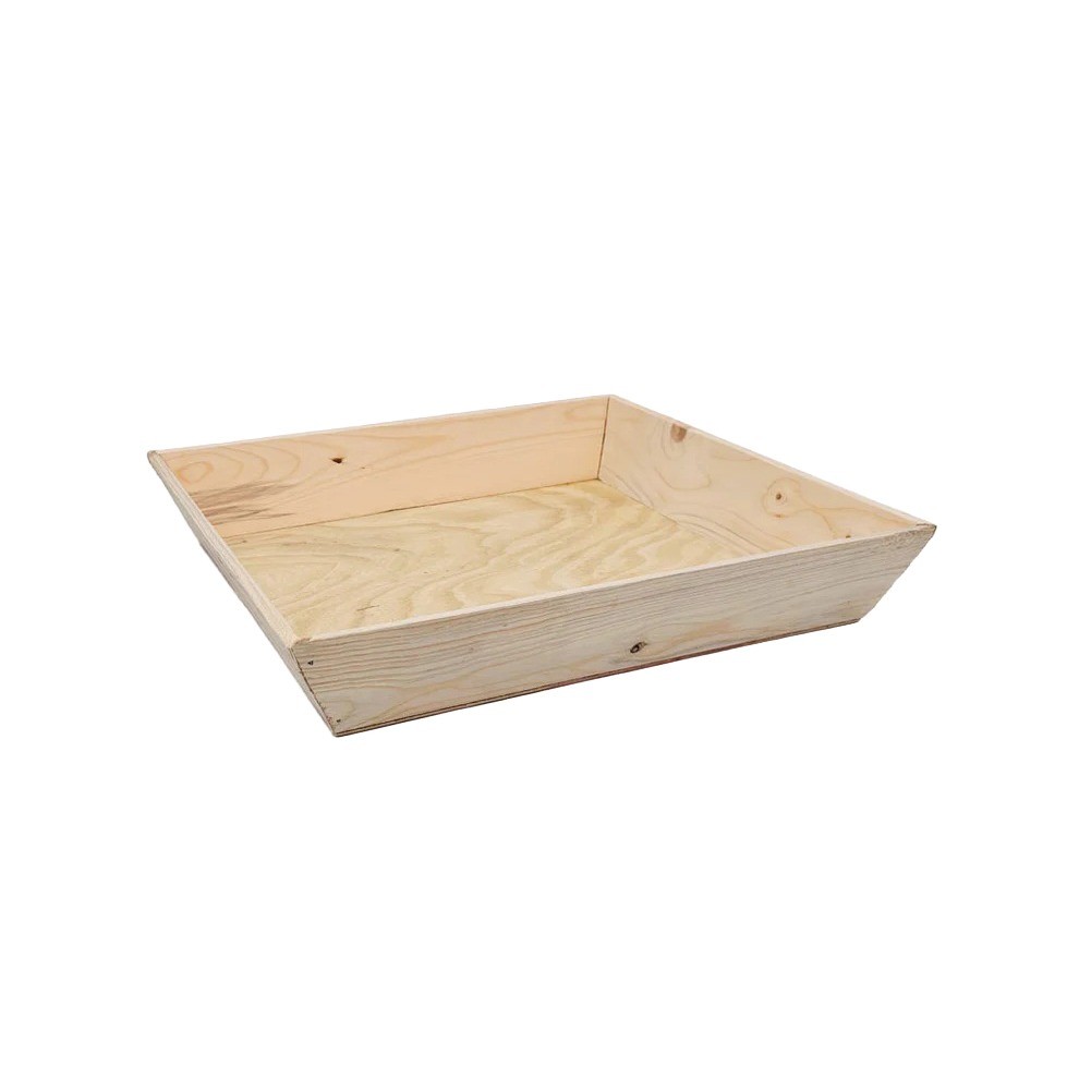 Verterra VT-WUD-14X14X3 14" x 14" x 3" Solid Wood Bowl (Case of 10)