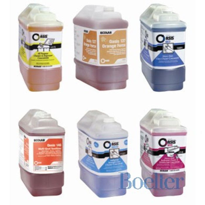 Oasis Type Unit Ecolab 6114522 Oasis 100 Orange Floor Cleaner/Degreaser, 2.5 Gallons ...