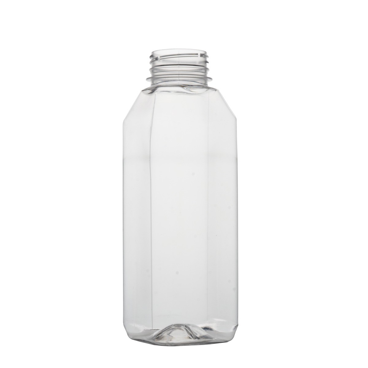 Fineline Settings 321638 16 oz Juice Bottle, Square, Clear, PET (Case of 126)