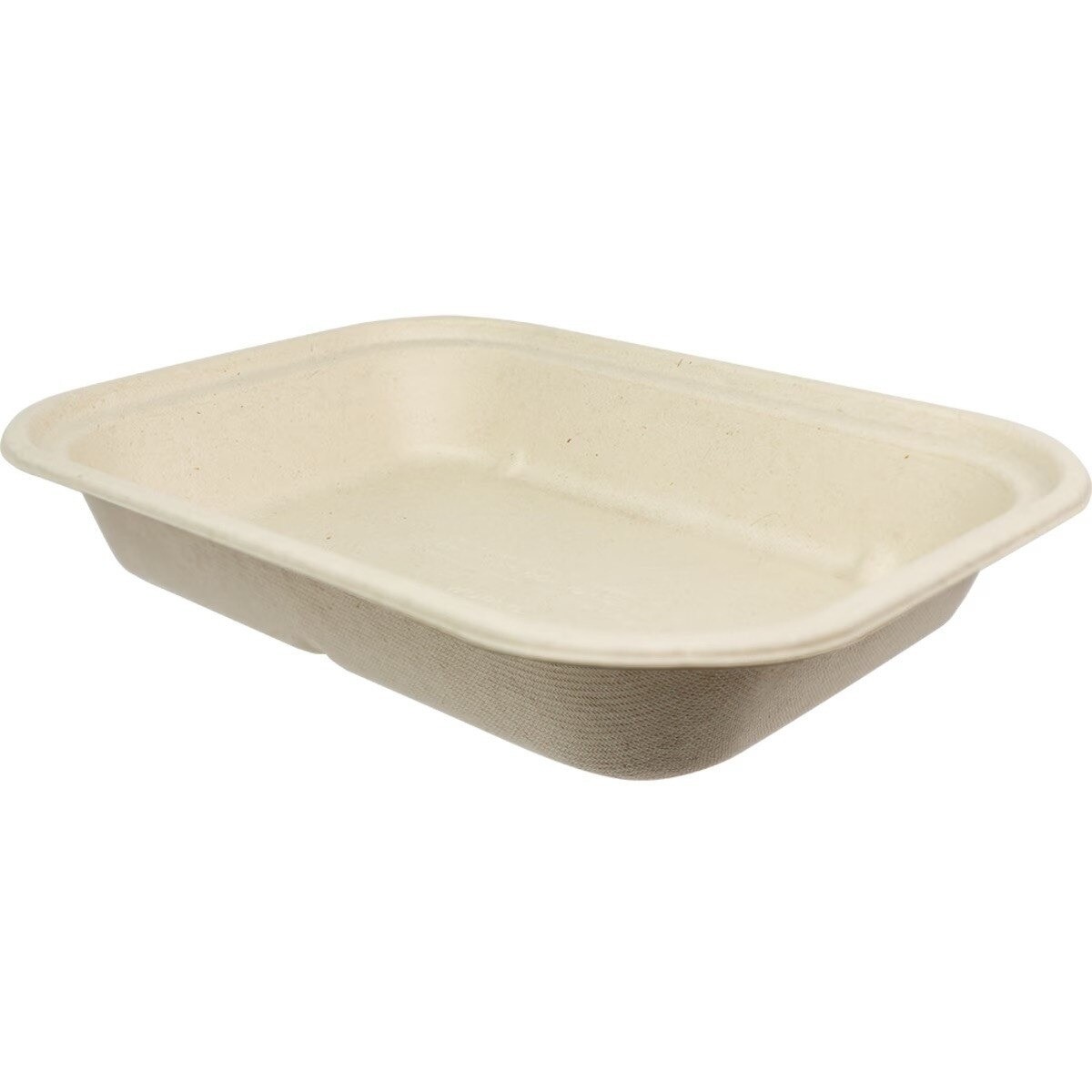World Centric TR-SC-U10L-LF 36 oz Tray, 10" x 7-1/2" x 1-1/2", PLA, Kraft, (Case of 400)