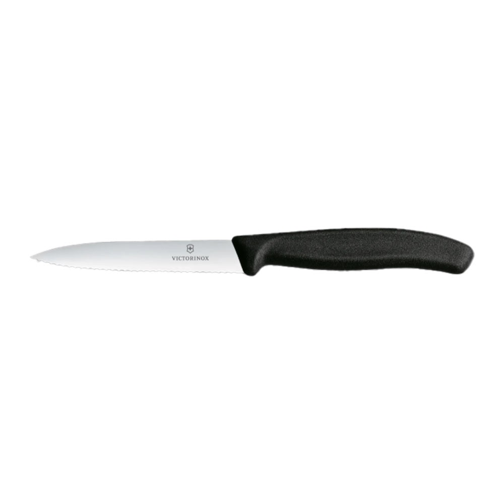 Forschner By Victorinox 6.7733 Paring Knife, 4 Serrated, Black