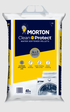 Morton F125000000 Clean & Protect Water Softener Salt, 40lbs