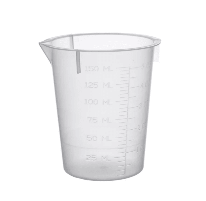 Plastic Disposable Beaker, 150ml (Case of 100)