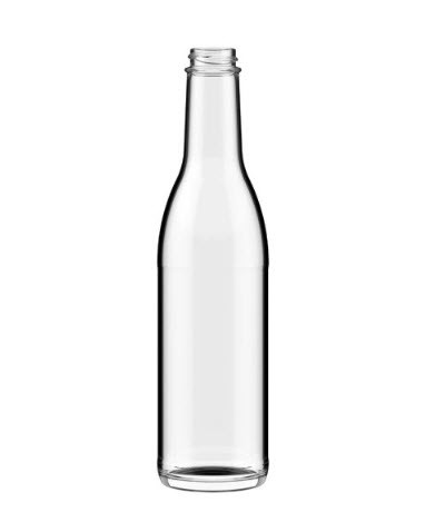 WOZZY GLASS BOTTLE,375ML,CLEAR