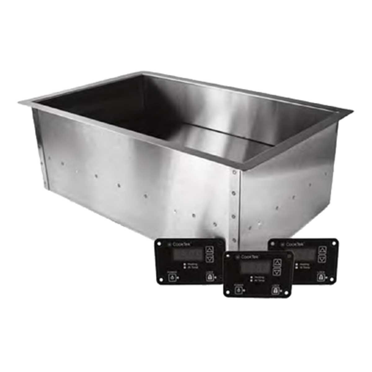 CookTek IHW061-34 SinAqua Drop-in Hot Food Well, 4" Deep, 600W, 120V