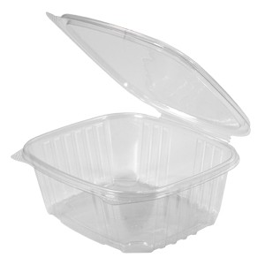 Genpak AD32 Hinged Deli Container, APET, 32oz, Clear (Case of 200)