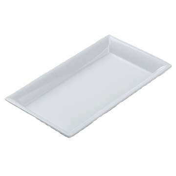 American Metalcraft MEL19 Endurance Melamine Platter, 14-1/4"X7-1/2", White
