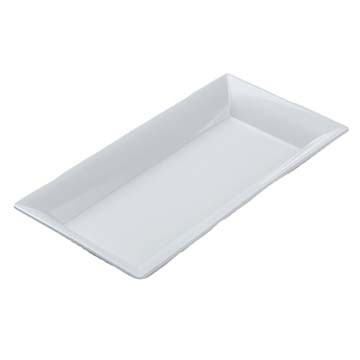 American Metalcraft MEL23 Endurance Melamine Platter, 18"X8-1/4", White