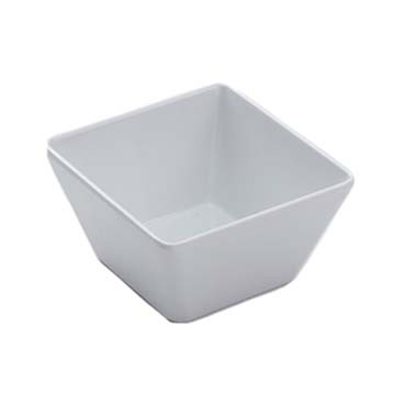 American Metalcraft MELSQ53 Endurance™ Melamine Square Bowl 23oz, 5", White