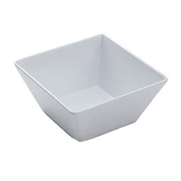American Metalcraft MELSQ73 Endurance™ Melamine Square Bowl 58oz, 7", White