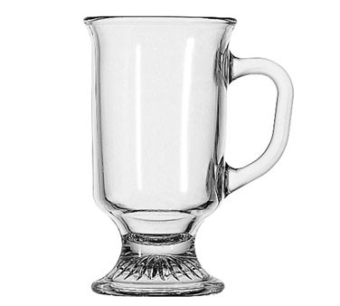 Anchor Hocking 308U Irish Coffee Mug, 8oz, Clear (Case of 24)