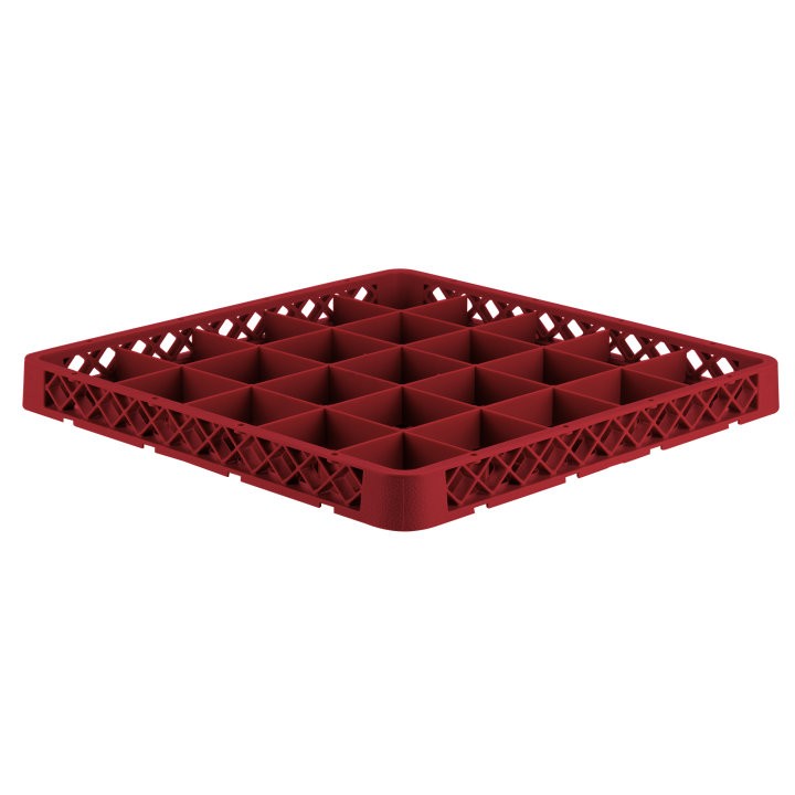 Vollrath TRB-02 Extender for Full Size Rack, 25-Compartment, Red
