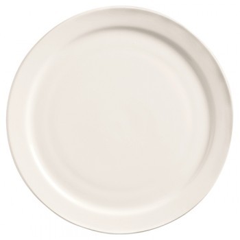 Boelter BWNAR-8 Narrow Rim Plate, 9", Bright White (Case of 24)