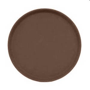 Cambro 1400CT138 Camtread Round Serving Tray, 14", Tan
