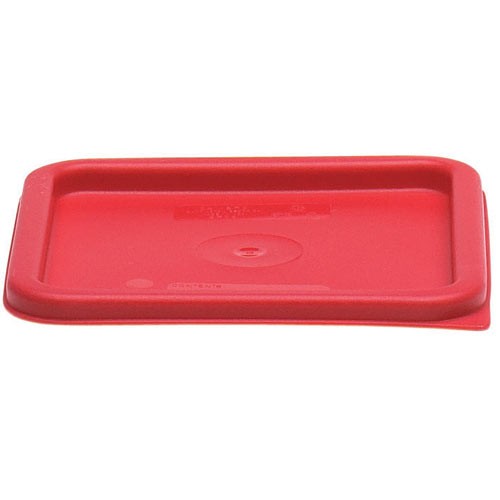 Cambro SFC6451 Camwear CamSquare Lid for 6 & 8qt Storage Container, Red