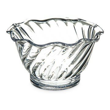 Carlisle 453007 Tulip Dessert Dish, 5oz, 3-3/4",SAN , Clear