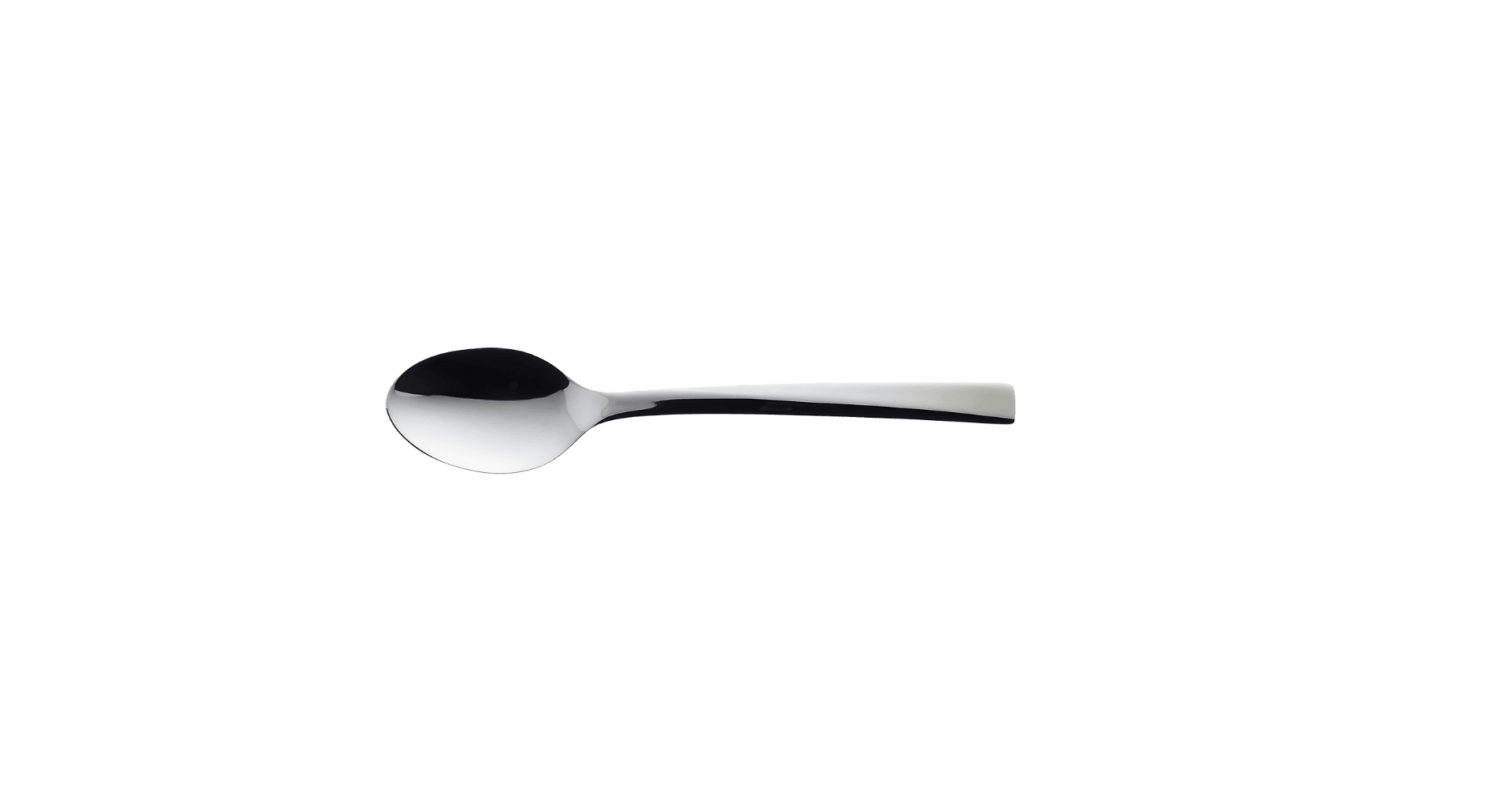 RAK CSLMOS Sleek 4.35"Moka Spoon, 4.35" Plain, 18/10 Stainless Steel (Case of 12)