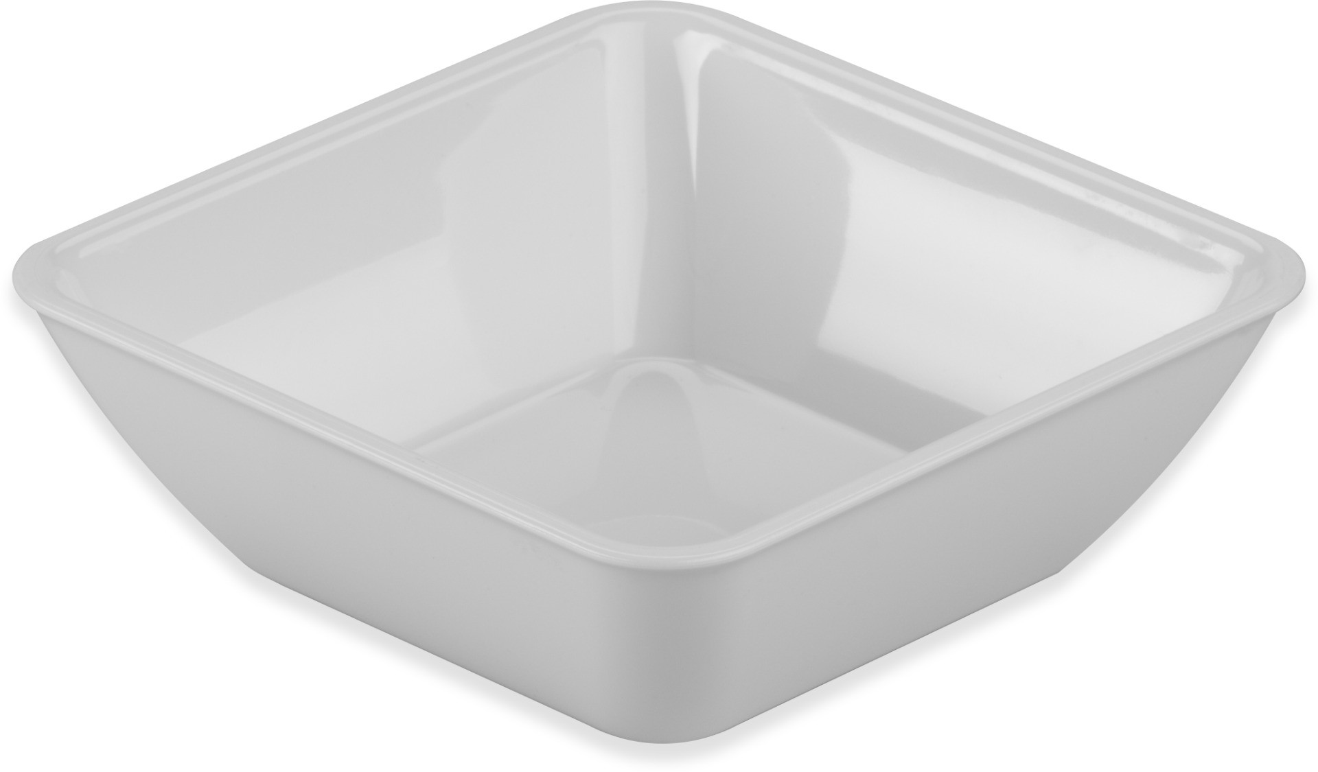 Dinex DXSB602 Square Plastic Bowl, 6oz, White (Case of 96)