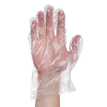 Elara Easygrip FCPT102 Cast Poly Gloves, Medium (Box of 100)