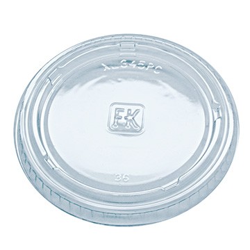 Fabri-Kal XL345PC Plastic Lids for 4oz Portion Cups, Clear (Case of 2500)