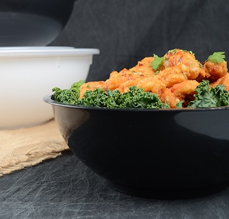 Fineline Settings HPB14256PP.BK 14" High Pro Bowl, 256oz, Black (Case of 25)