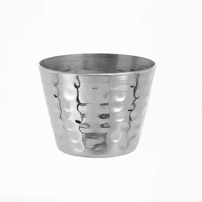 American Metalcraft HAMSC Round Hammered Stainless Steal Ramekin, 2-1/2oz