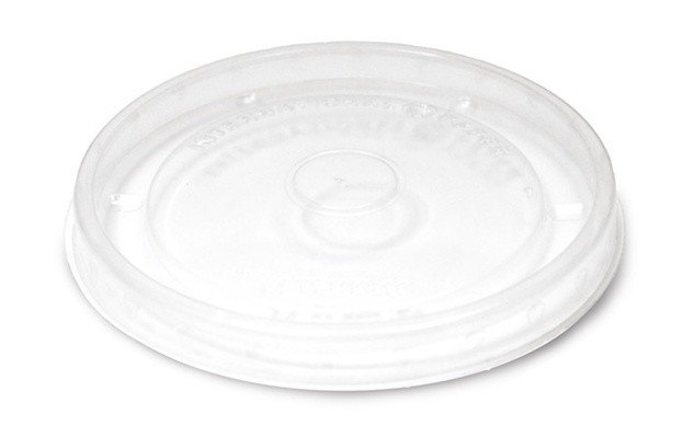 Graphic Packaging LFTFHP-16 Vented Plastic Lid, Fits 6 & 8oz Food Containers (Case of 1000)