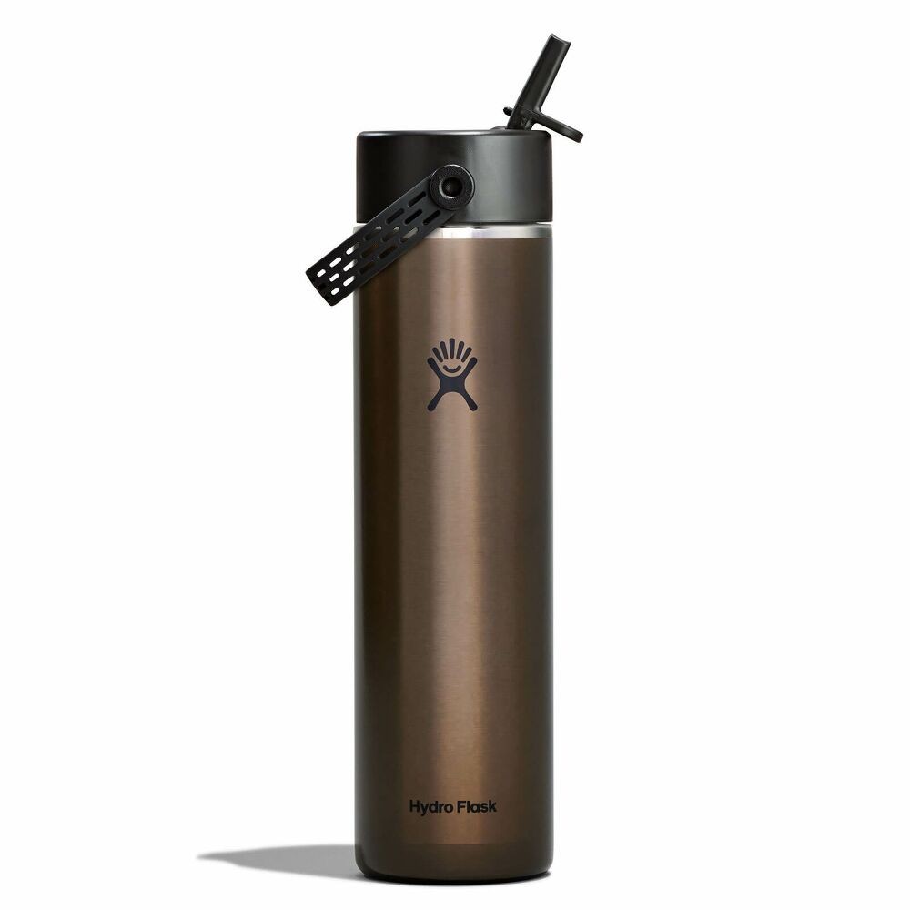 Hydro Flask 24oz Lightweight Wide Mouth with Flex Straw Cap - Obsidian