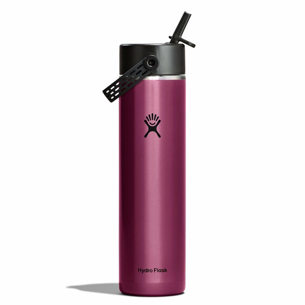 Hydro Flask 24oz Lightweight Wide Mouth with Flex Straw Cap - Garnet Red