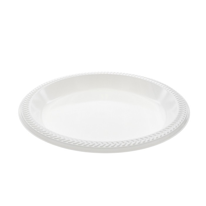Pactiv MI10 Meadoware Impact Plate, Plastic, 10-1/4", White (Case of 500)