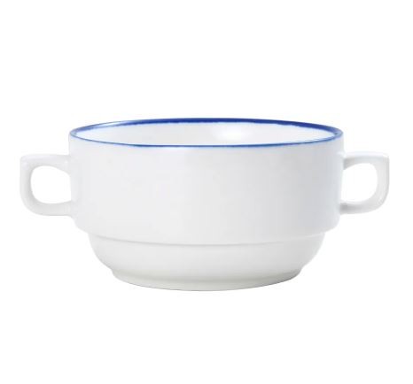 Mikasa 5305732 Bistro Pinstripe 11.2oz Cream Soup Cup