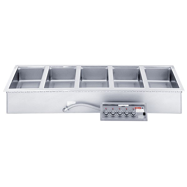 Wells MOD-500TDM Drop-in Hot Food Well, Five Compartment