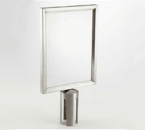 American Metalcraft RSSIGNLSPS Crowd Control Sign, 8-1/2"X11", Satin