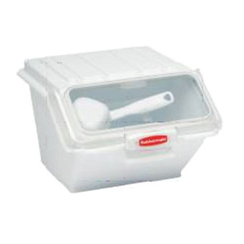 Rubbermaid FG9G6000WHT Shelf Ingredient Bin, 40cup, White