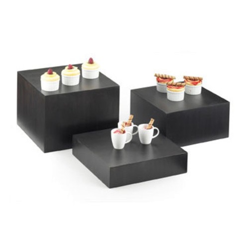 Cal-Mil 432-3-96 Cube Midnight 12" Square Riser, 3"H