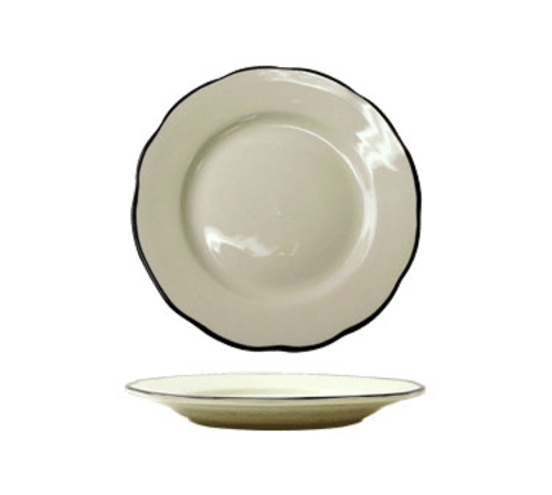 ITI SY-8 Sydney 9-1/8'' Plate American White, Black Band