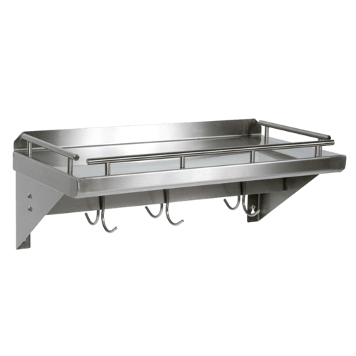 SHELF 36X12 WALL MNT/UTENSIL BAR SS