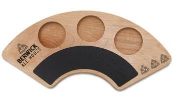 3 Pocket Arc Flight Board with Chalkboard