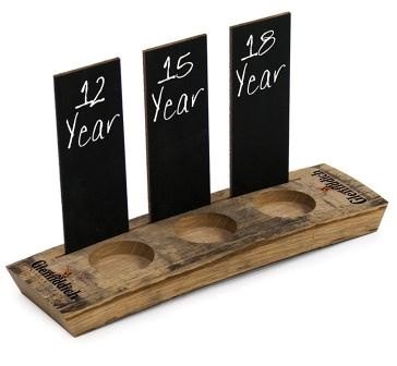 Barrel Stave Flight Board with Chalkboard Inserts