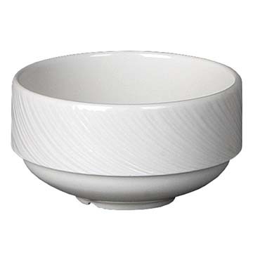 Steelite 9032C990 Spyro Stackable Soup Cup w/o Handle, 10oz, White (Case of 36)