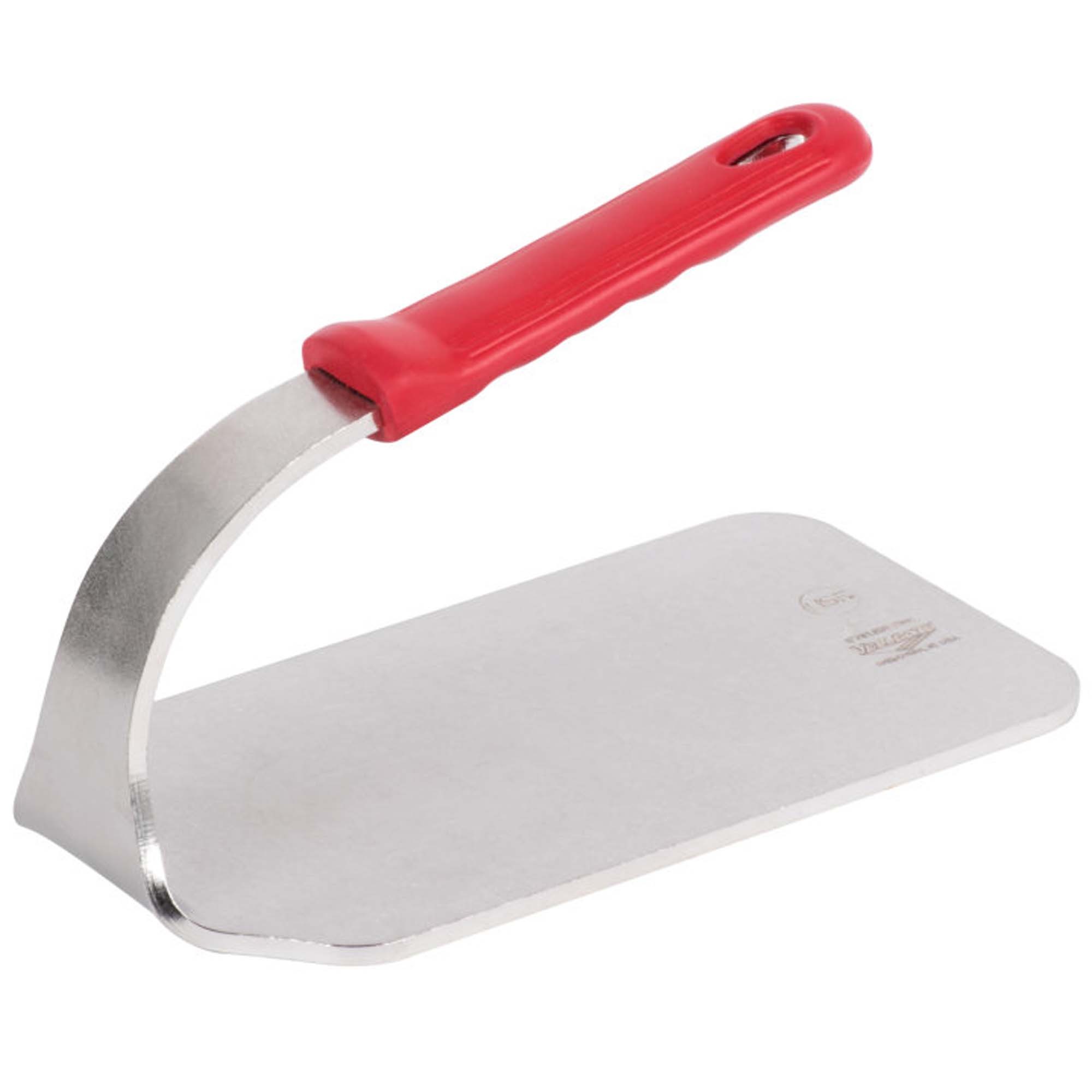 Vollrath 50662 Stainless Steel Steak Weight, 2.5lb, Red Silicone Handle