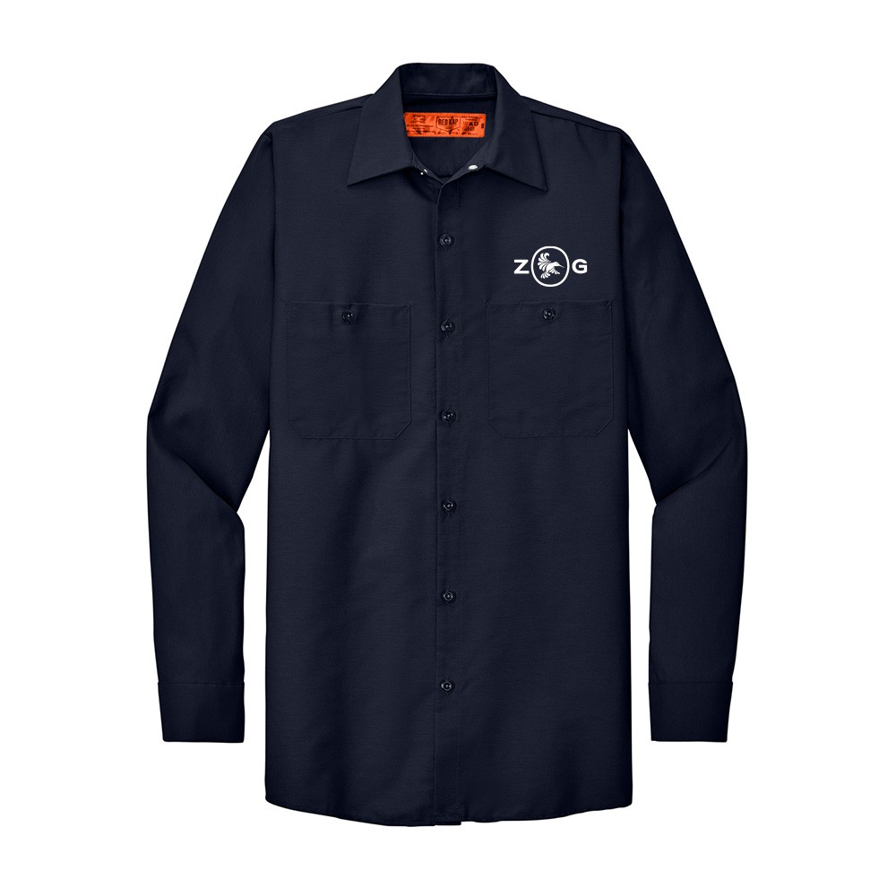 Red Kap Long Sleeve Industrial Work Shirt