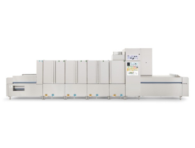 Flight type dish machine side profile
