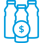 Reduction in Cost per Bottle With Reuse