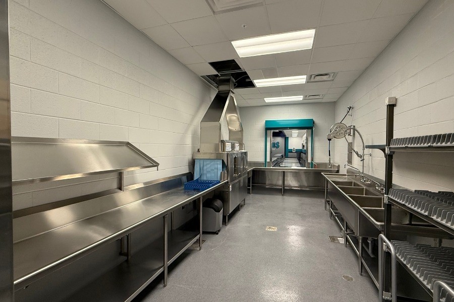Back of house commercial dish line