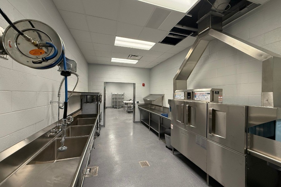 Back of house commercial dish line